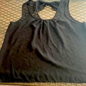 Black transparent top